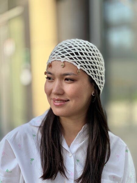 Вязанные трендовые  шапки