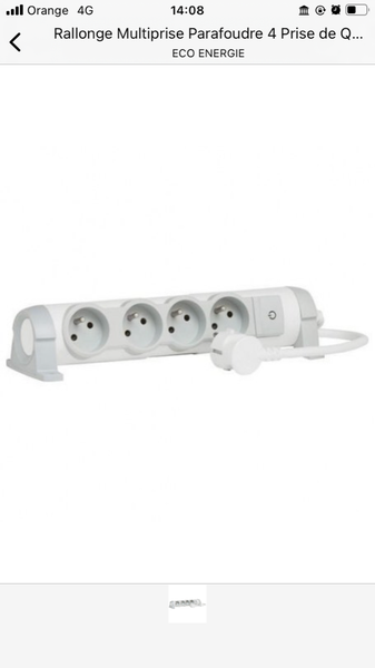 Rallonge Multiprise Parafoudre