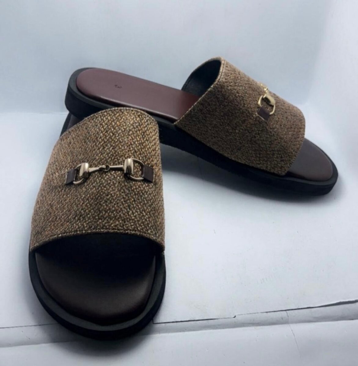 Sandales en toile jute