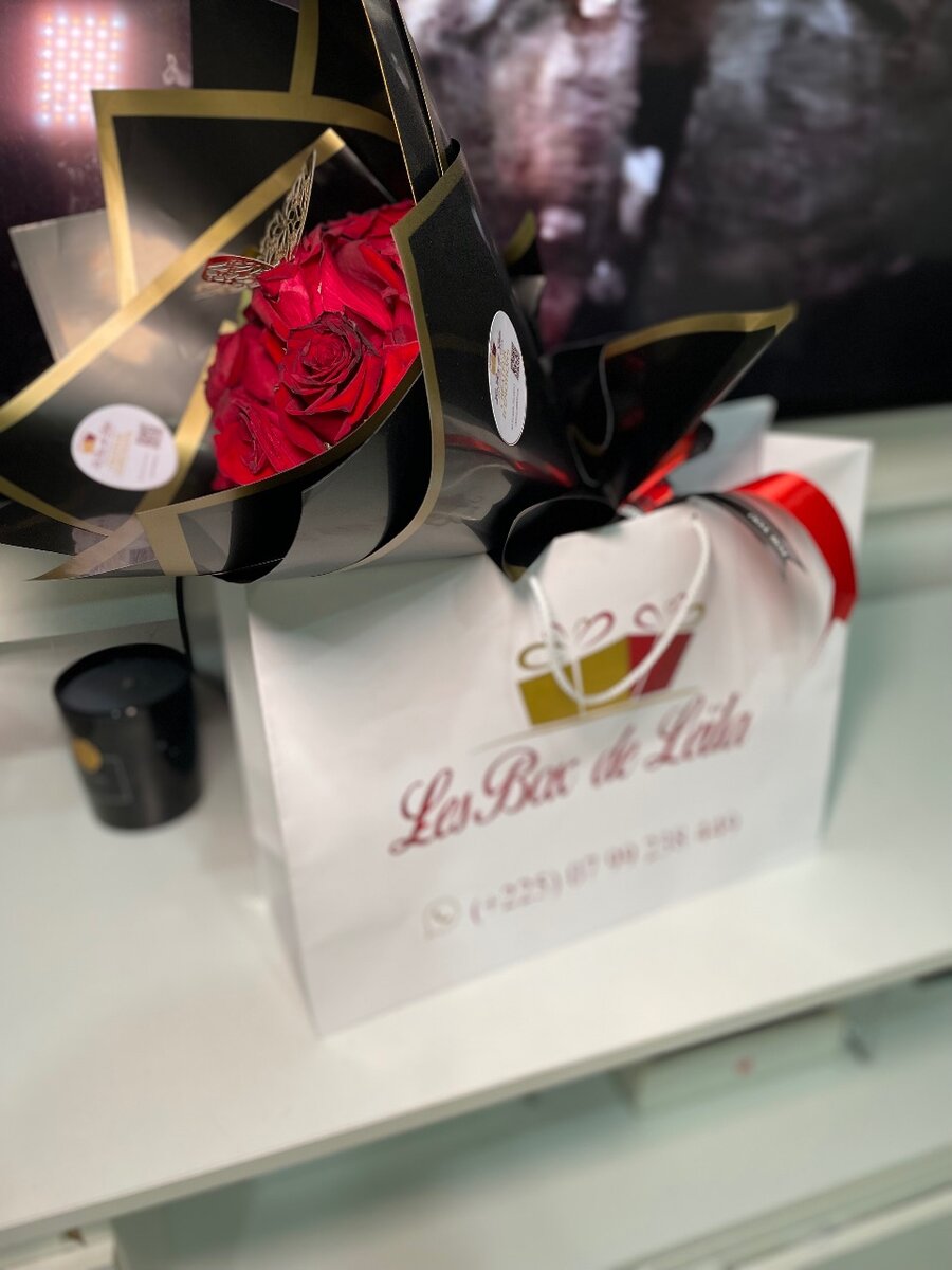 Bouquet de roses naturelles