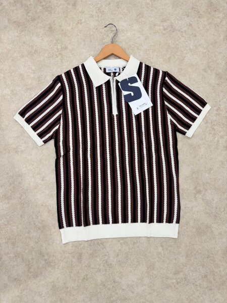 Polo à Rayures Élégant Homme