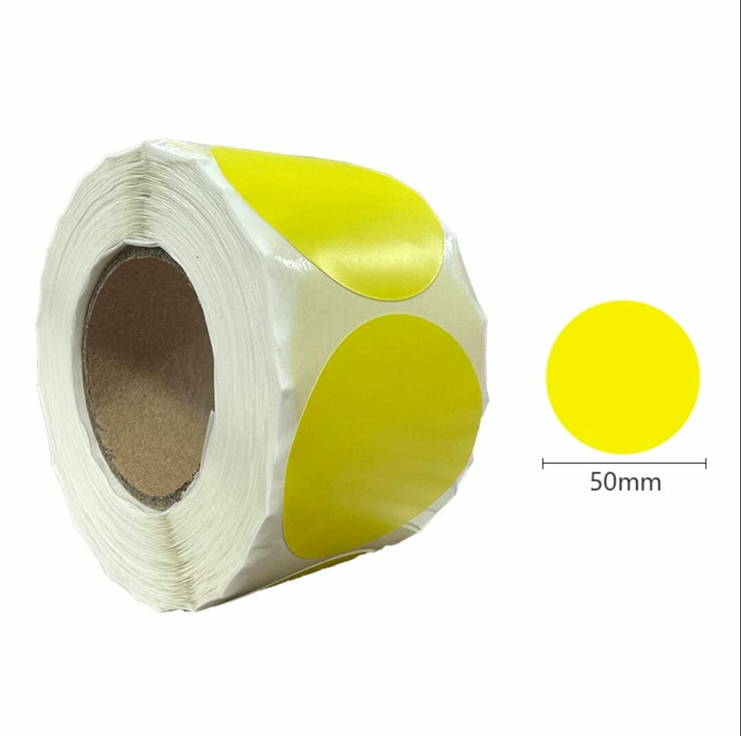 Etiquette thermique ronde 50mm