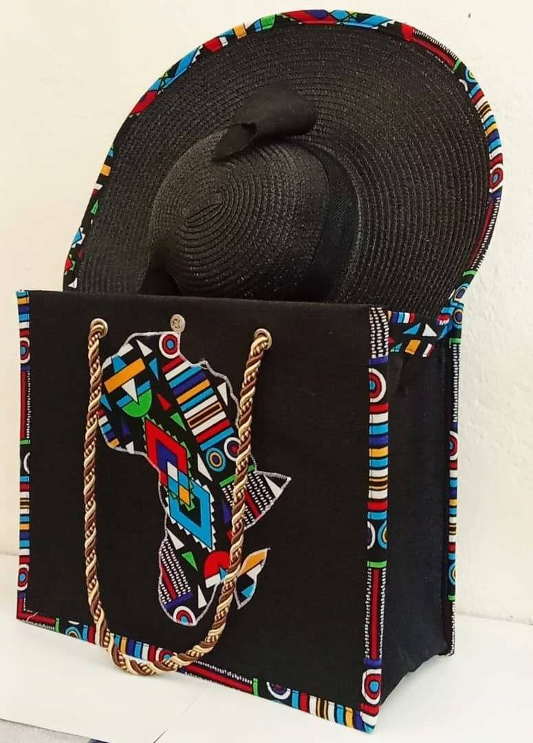 Ensemble Sac et Chapeau Afrique