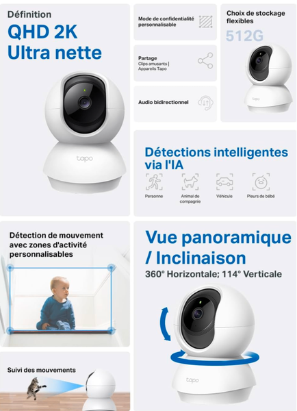 Caméra Tp Link C210 Tapo 2K