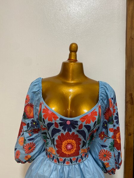 Robe Bohème Brodée Femme