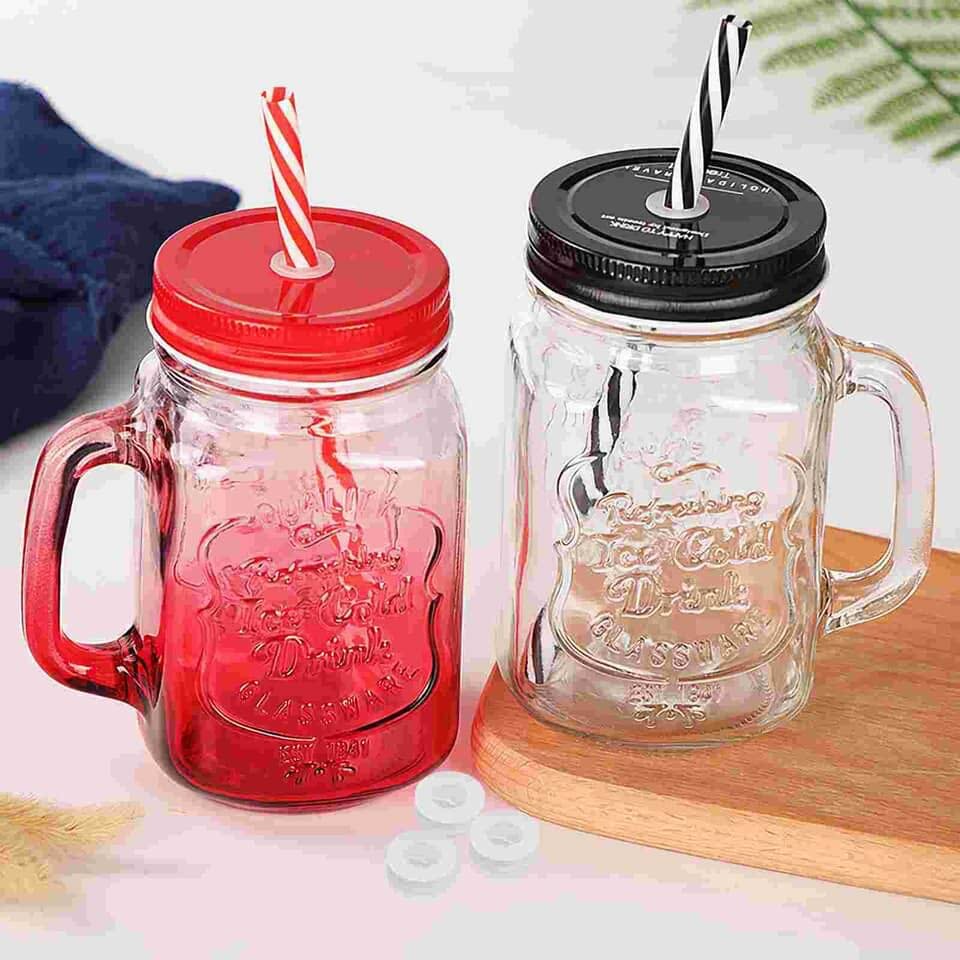 Bocaux Mason avec Pailles