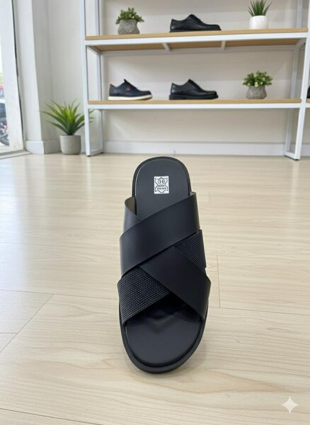 Mules Noires Élégantes pour Hommes