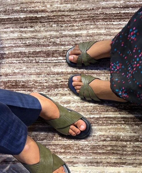 Sandales en cuir pour couples