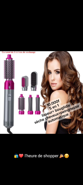 5 en 1 outils de cheveux