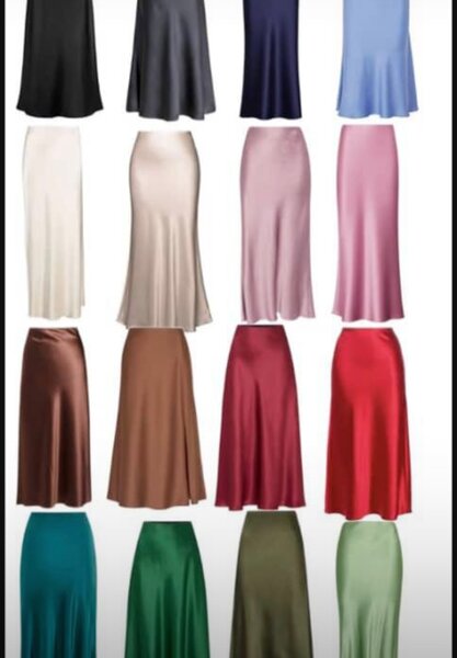 Jupe longue en satin élégante