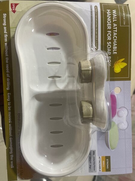 Porte-savon mural détachable