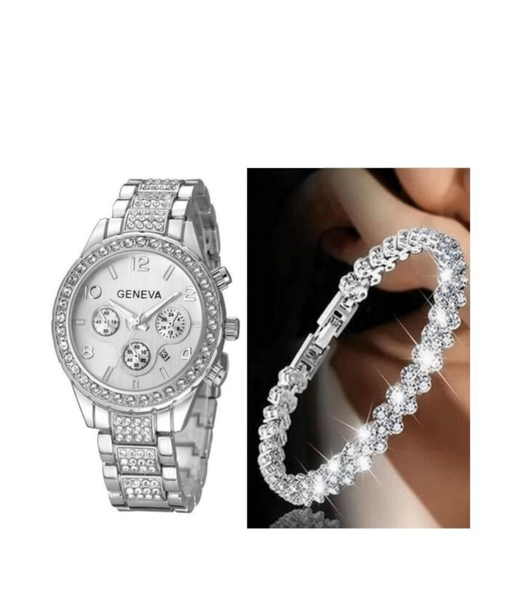 Montre à quartz femme - Argent