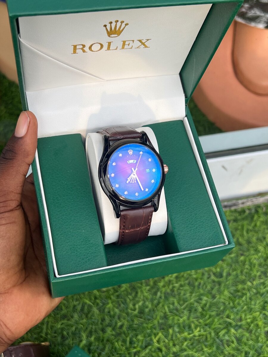 Rolex leather watches