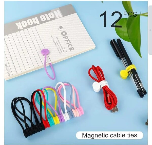 Cable Organisation, Silicone Cord Colourful.