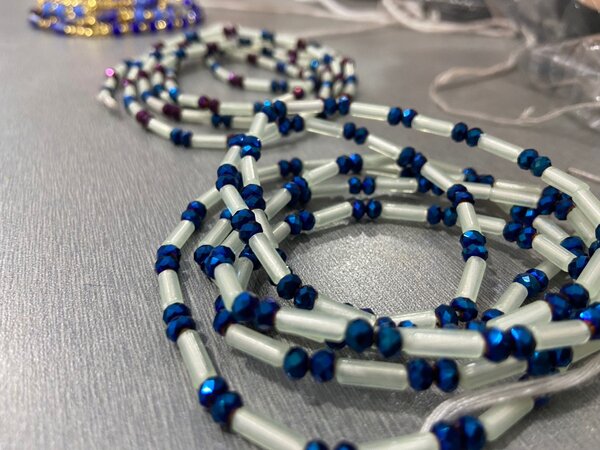 Sead beads with crystal