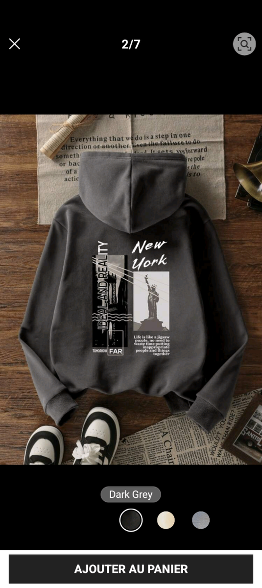 Sweat à capuche New York