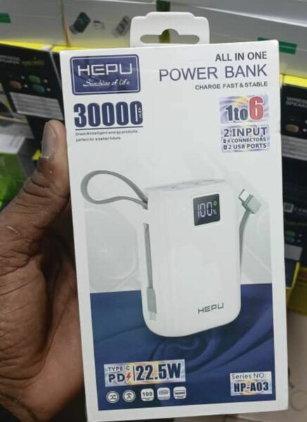 Power Bank HEPU 30000mAh 22.5W