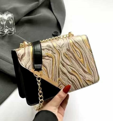 Mismatched French Style Shoulder Bag