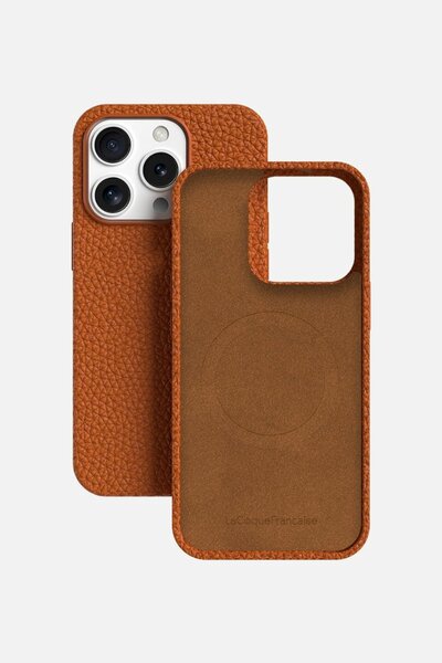 Coque en cuir pour iPhone 16