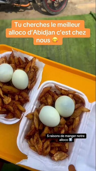 Allocco d'Abidjan délicieux