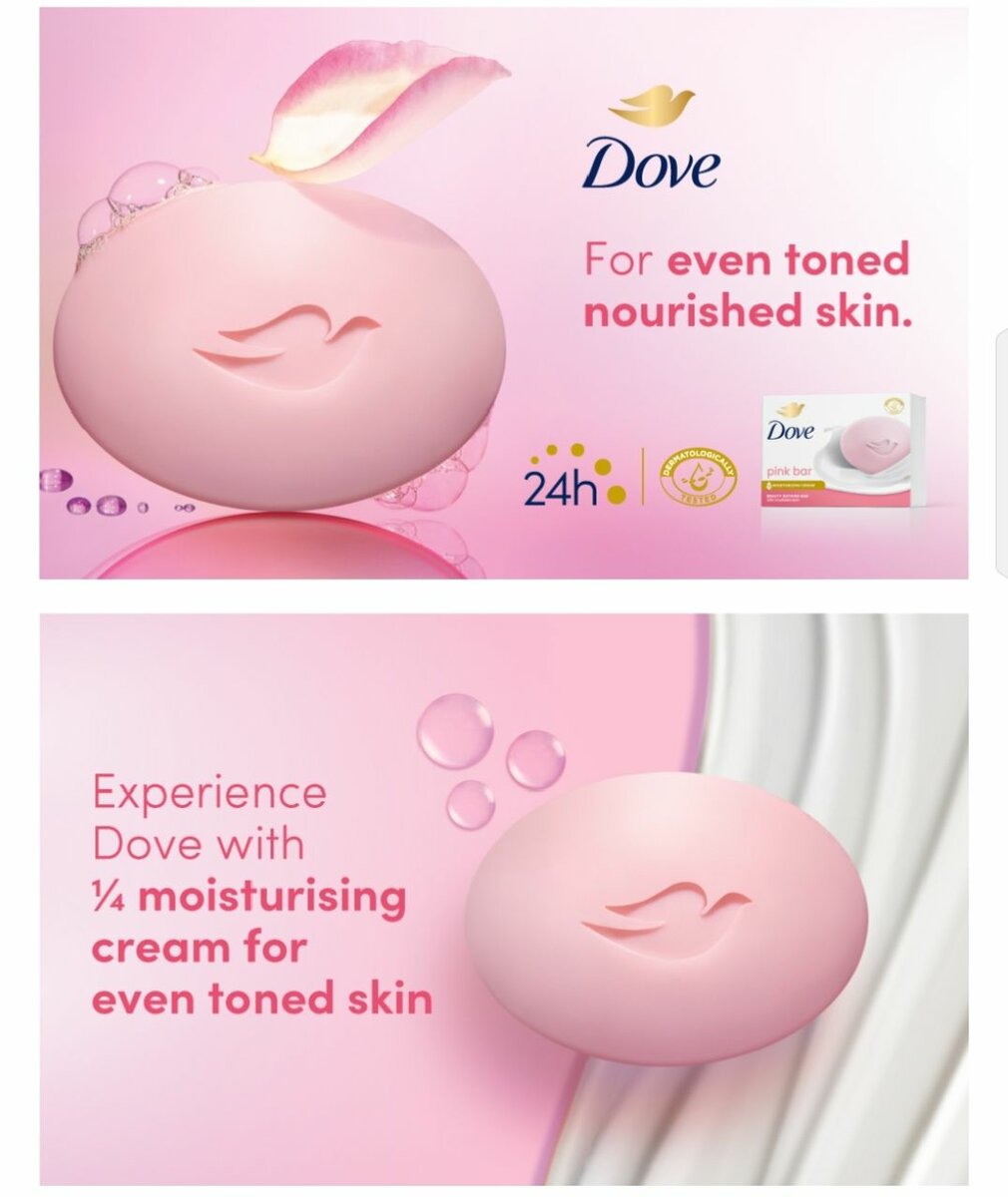 Dove Beauty Bar Soap Pink Rosa