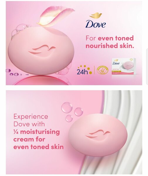 Dove Beauty Bar Soap Pink Rosa