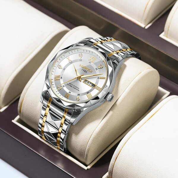 Montre en acier inoxydable élégante