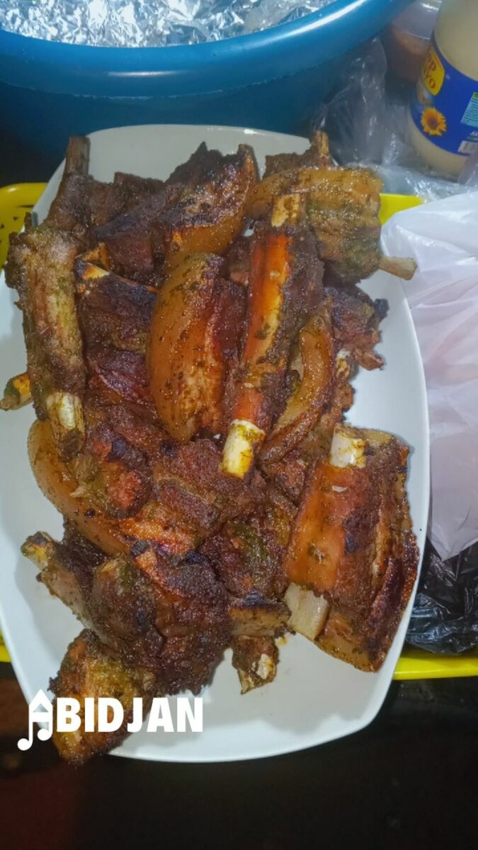 Côtes de porc grillées délicieuses