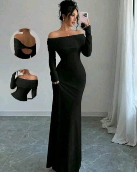 Robe Longue Épaules Dénudées