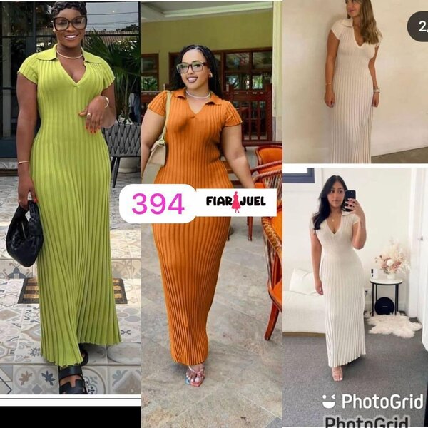 Robe longue plissée élégante