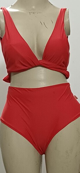 Bikini Femme Taille Haute Rouge