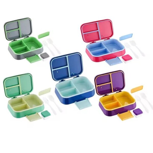3-4 lunchbox compartment with sauce container