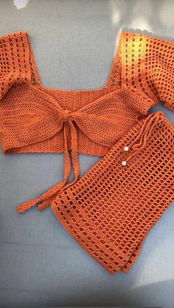 Ensemble Bikini Crochet Femme