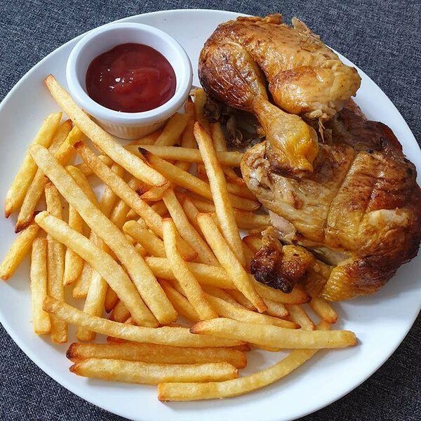 Frites  au poulets