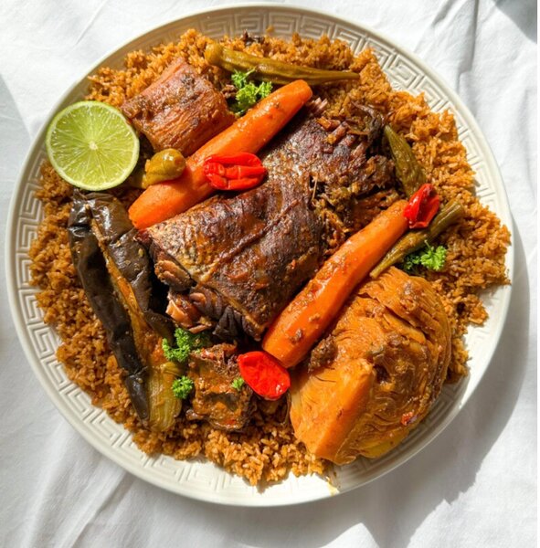 Plat de Riz Jollof Africain