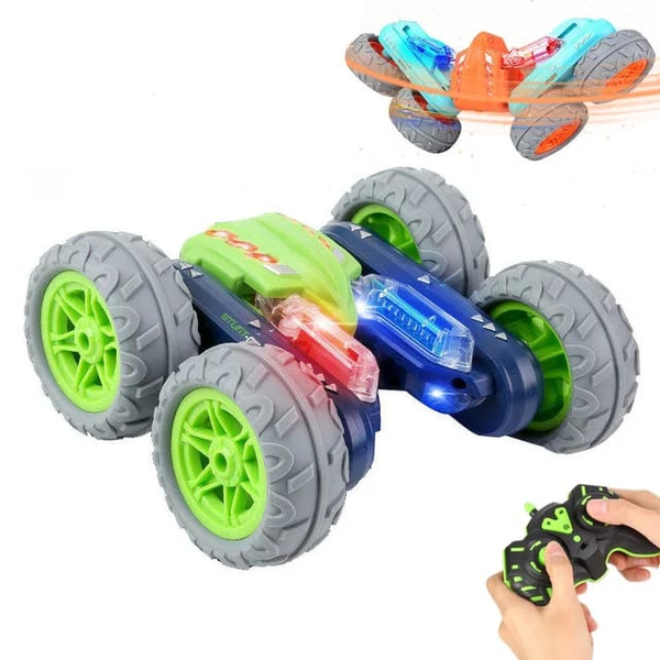 Voiture Télécommandée Double Face Voitures Électriques 360 Tours Rotatifs