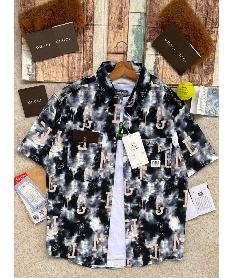 Chemise à motifs pour homme