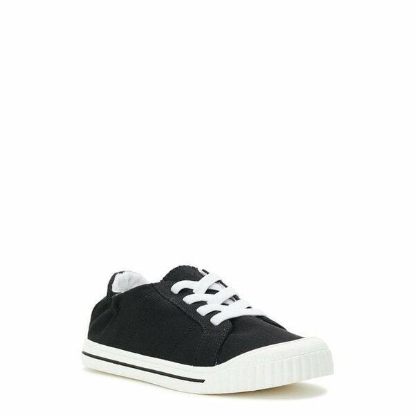 Wonder Nation Little Girl & Big Girl Canvas Bump Toe Sneaker