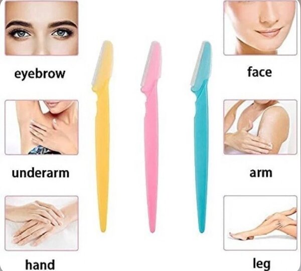 Eye brow razor blade