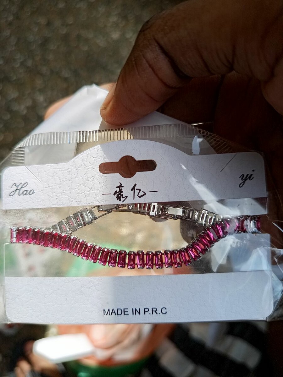 Pink tennis bracelets