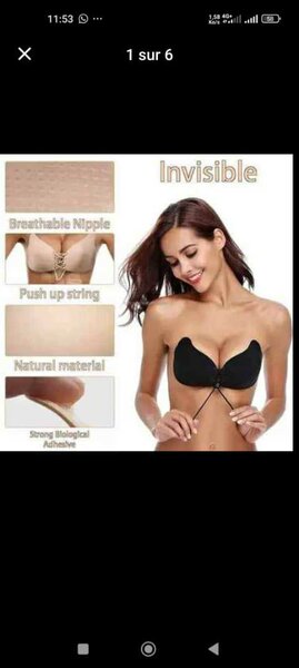 Soutien-gorge adhésif invisible
