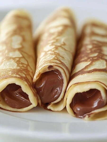 Crêpes fourrées au chocolat