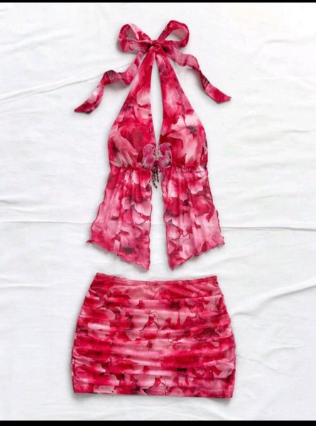 Ensemble fleuri sexy