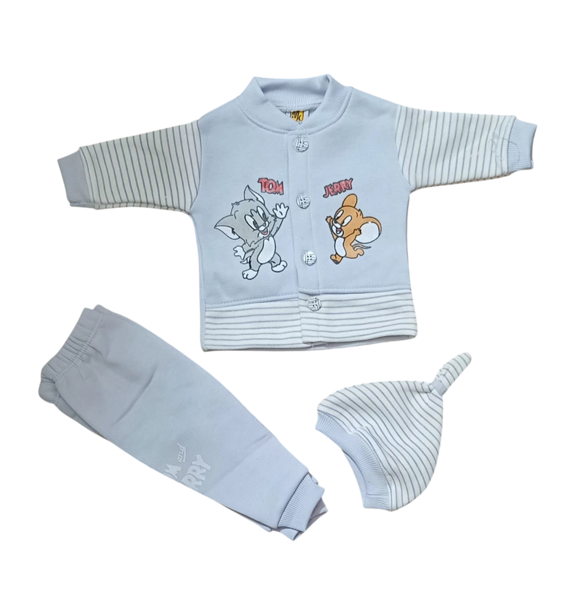 New born baby Unisex 3pcs winter shirt and trouser set
