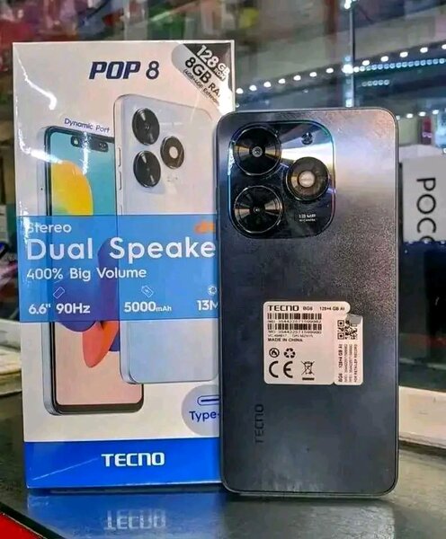 TECNO POP 8 128GB 8GB RAM PREMIÈRE COPIE CONFORME