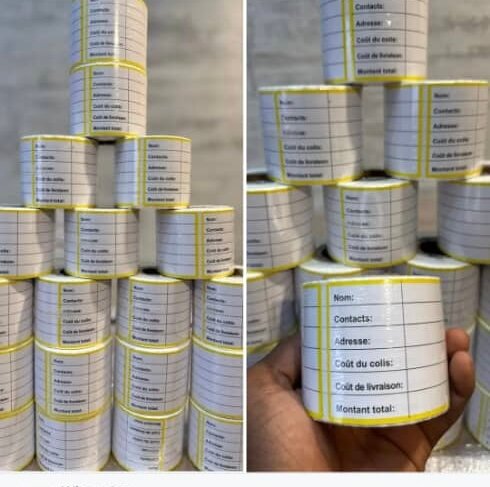 Étiquettes autocollantes d'expédition