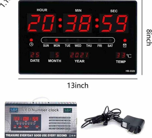 Horloge murale numérique