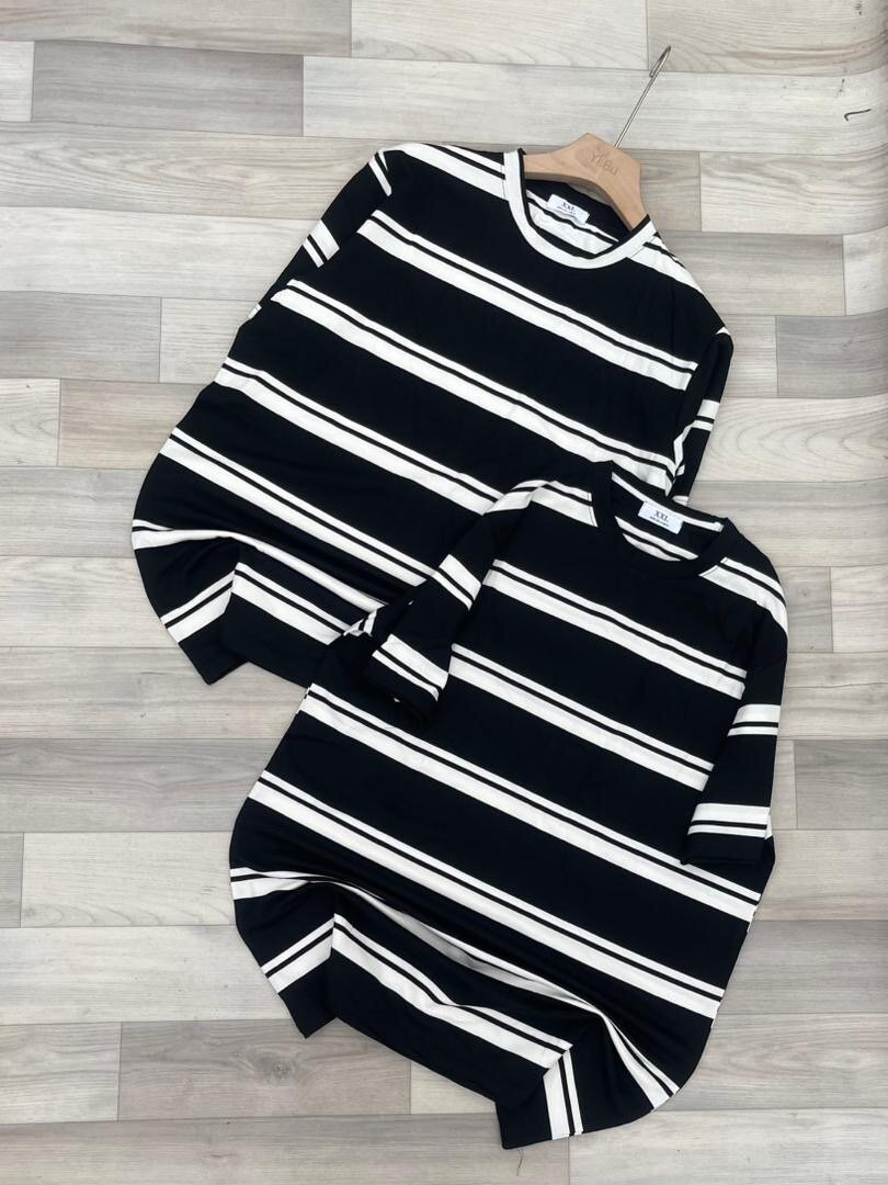 T-shirts à Rayures Unisexes