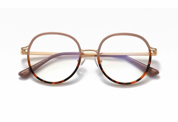 Image glasses, in glossy frame, for work at the computer and telephone with protection against screen radiation