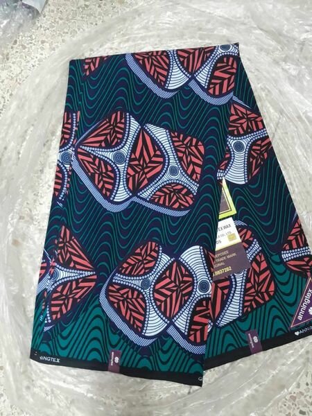 Cotton fabric with 6 yards print green